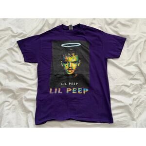 Lil Peep Halo Purple Graphic T-Shirt Size Medium